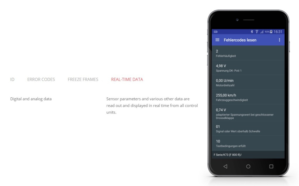 Unicarscan UCSI-2100, Android, IOS, Bimm