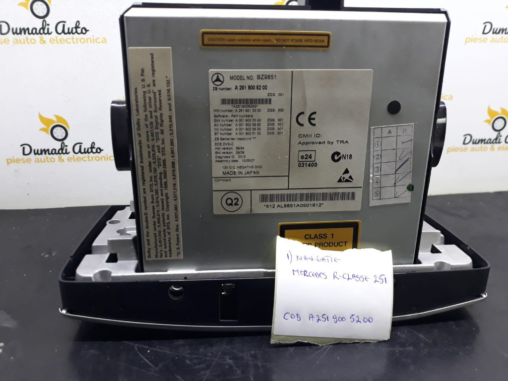 Unitate audio MERCEDES R-CLASS W251,V251