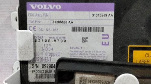 Unitate de navigatie CD/DVD PLAYER Volvo xc60 31285568