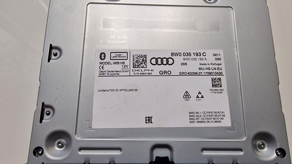 Unitate MMI Delphi MIB HS cod 8W0035193C