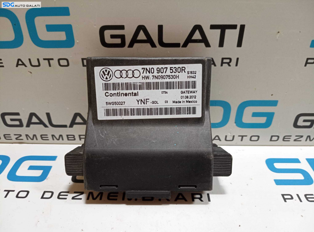 Unitate Modul Calculator CAN Gateway Audi A3 8P 2008 - 2013 Cod 7N0907530R 7N0907530H [M085]