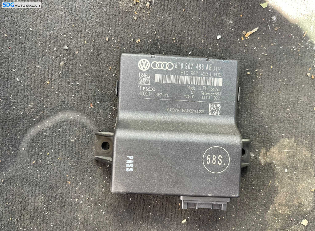 Unitate Modul Calculator CAN Gateway Audi A4 B8 2008 - 2016 Cod 8T0907468AE 8T0907468L [C5564]