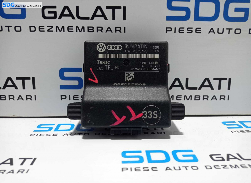 Unitate Modul Calculator CAN Gateway Skoda Superb 2 2008 - 2013 Cod 1K0907530K 1K0907951 [L2364]
