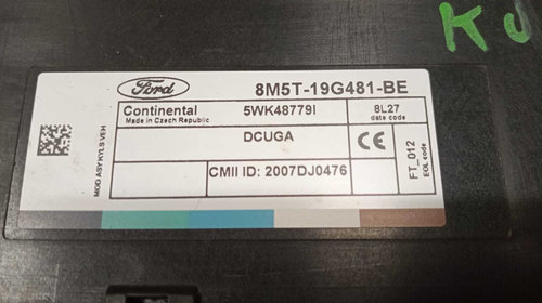 Unitate Modul Calculator Confort Ford Kuga 1 2.0 2008 - 2012 Cod 8M5T-19G481-BE [M4099]