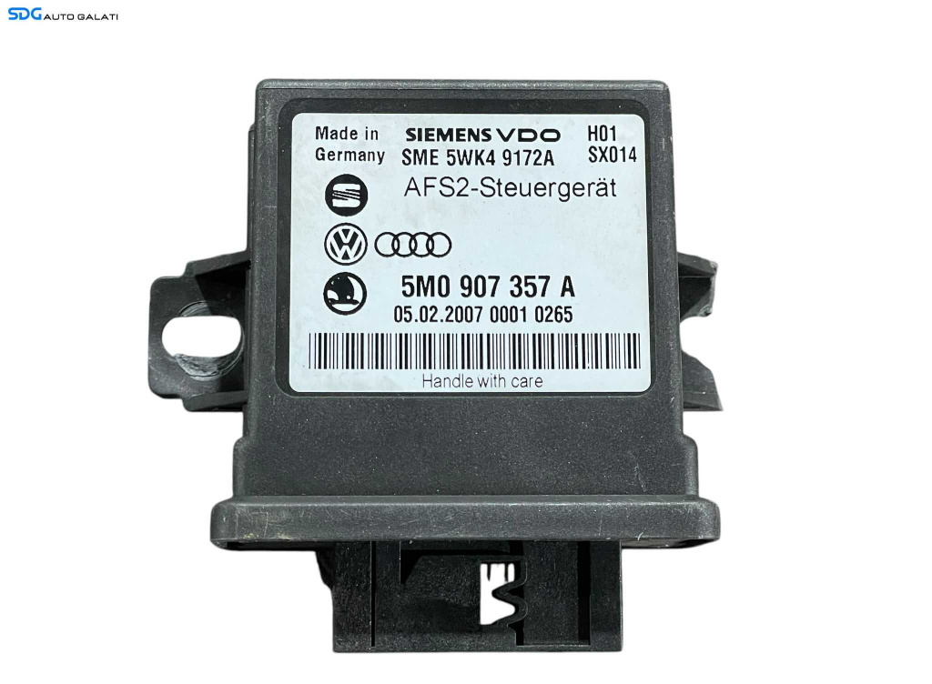 Unitate Modul Calculator Control Faruri Xenon Skoda Octavia 2 2008 - 2013 Cod 5M0907357A [LR0397]