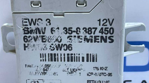 Unitate Modul Calculator Imobilizator BMW Seria 3 E46 1997 - 2006 Cod 8387450 61358387450
