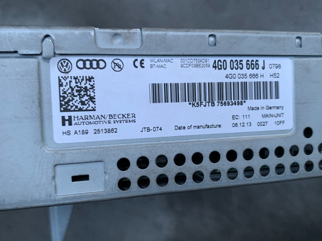 Unitate multimedia Audi A6 C7/A7 cod 4G0