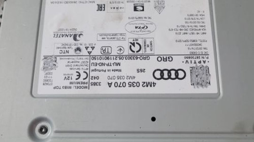 Unitate Multimedia Control MMI M2 MIB Audi S6 S7 A6 A7 Allroad 4K C8 Q7 Q8 Dupa 2018 Cod 4M203507A