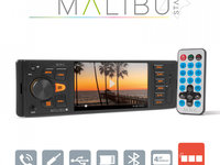 Unitate principala multimedia Malibu Star - 1 DIN - 4 x 50 W - BT - MP3 - AUX - SD - USB 39751 MNC