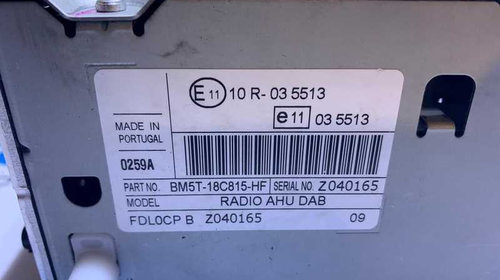 Unitate Radio CD Player Ford Focus 3 2011 - 2018 Cod BM5T-18C815-HF BM5T18C815HF