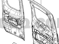 USA BATANTA SPATE DR DACIA DOKKER LODGY AN 2012-2016 COD 901004471R DR