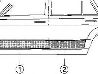 Usa, caroserie MERCEDES-BENZ KOMBI Break (S123), MERCEDES-BENZ limuzina (W123) - VAN WEZEL 3010175