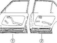 Usa, caroserie MERCEDES-BENZ KOMBI Break (S123), MERCEDES-BENZ limuzina (W123) - VAN WEZEL 3010275