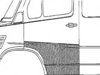 Usa, caroserie MERCEDES-BENZ T1 bus (601), MERCEDES-BENZ T1 bus (602), MERCEDES-BENZ T1 caroserie (601) - VAN WEZEL 3070178