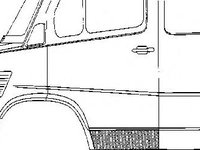 Usa, caroserie MERCEDES-BENZ T1 bus (601), MERCEDES-BENZ T1 bus (602), MERCEDES-BENZ T1 caroserie (601) - VAN WEZEL 3070172