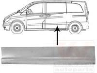 Usa, caroserie MERCEDES-BENZ VIANO (W639), MERCEDES-BENZ VITO bus (W639), MERCEDES-BENZ VITO / MIXTO caroserie (W639) - VAN WEZEL 3080174