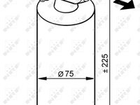 Uscator aer conditionat 33079 NRF pentru Skoda Octavia Volvo Fh Volvo Fm