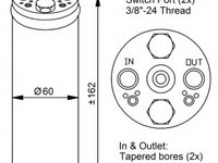 Uscator aer conditionat 33183 NRF pentru Opel Monterey Mitsubishi Lancer Mitsubishi Libero Mitsubishi 3000 Nissan March Nissan Micra Nissan Maxima Nissan Primera Nissan Mistral Nissan Terrano Nissan Almera Nissan Pulsar Mitsubishi Colt Mitsubishi Mir