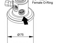 Uscator aer conditionat 33231 NRF pentru Mercedes-benz Sprinter Vw Lt