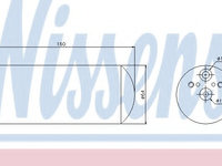 Uscator aer conditionat 95172 NISSENS pentru Bmw Seria 7 Bmw Seria 5 Bmw Seria 3 Bmw X3 Bmw Z4