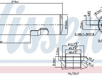 Uscator aer conditionat 95601 NISSENS pentru Kia Sportage Hyundai Tucson