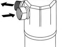 Uscator,aer conditionat AUDI A4 Cabriolet (8H7, B6, 8HE, B7) (2002 - 2009) NRF 33131 piesa NOUA