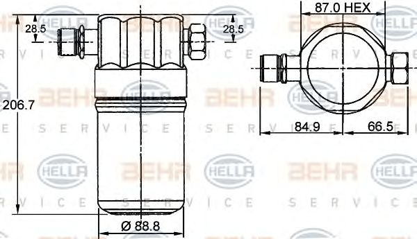 Uscator aer conditionat AUDI A6 (4B2, C5) - Cod in
