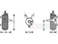 Uscator,aer conditionat FORD FIESTA Mk III (GFJ), FORD FIESTA caroserie (FVD), FORD COURIER caroserie (F3L, F5L) - VAN WEZEL 1800D332