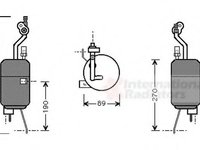 Uscator,aer conditionat FORD KA (RB_), FORD STREET KA (RL2) - VAN WEZEL 1800D310