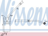 Uscator,aer conditionat FORD MONDEO Mk III (B5Y) (2000 - 2007) NISSENS 95330