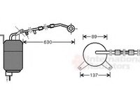 Uscator,aer conditionat FORD MONDEO Mk III limuzina (B4Y), FORD MONDEO Mk III (B5Y), FORD MONDEO Mk III combi (BWY) - VAN WEZEL 1800D111