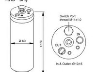 Uscator,aer conditionat HONDA CIVIC VI cupe (EJ, EM1) (1996 - 2000) NRF 33320