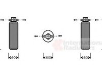 Uscator,aer conditionat KIA SPORTAGE (K00) - VAN WEZEL 8300D028