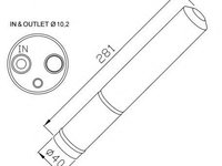 Uscator,aer conditionat LAND ROVER RANGE ROVER SPORT (LS) (2005 - 2013) NRF 33304 piesa NOUA