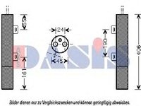 Uscator,aer conditionat MERCEDES-BENZ C-CLASS limuzina (W203), MERCEDES-BENZ C-CLASS Sportscoupe (CL203), MERCEDES-BENZ C-CLASS T-Model (S203) - AKS D