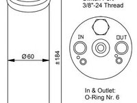 Uscator aer conditionat MITSUBISHI LANCER Mk V combi (CB_W, CD_W) - OEM - MAXGEAR: AC422537 - Cod intern: W02772364 - LIVRARE DIN STOC in 24 ore!!!