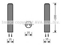 Uscator aer conditionat MZD234 AVA QUALITY COOLING pentru Mazda 6 Mazda 5 Mazda 3 Mazda Cx-7 Mazda Atenza Mazda Cx-5