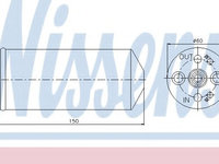 Uscator,aer conditionat NISSAN TERRANO II (R20) (1992 - 2007) NISSENS 95056 piesa NOUA