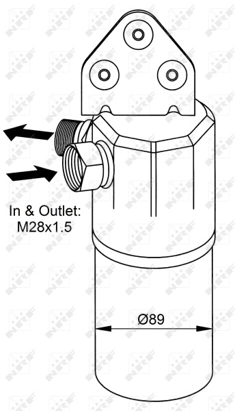 Uscator,aer conditionat NRF 33131 pentru VW PASSAT