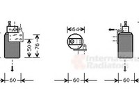 Uscator,aer conditionat OPEL ASTRA G hatchback (F48_, F08_), OPEL ASTRA G combi (F35_), OPEL ASTRA G limuzina (F69_) - VAN WEZEL 3700D143