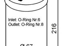 Uscator aer conditionat OPEL OMEGA B 94-03 - OEM - NRF: NRF33104 - W02185314 - LIVRARE DIN STOC in 24 ore!!!