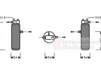 Uscator,aer conditionat PEUGEOT 405 Mk II Estate (4E), PEUGEOT 405 Mk II (4B) - VAN WEZEL 4000D194