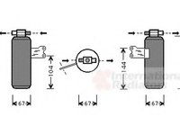 Uscator,aer conditionat RENAULT SAFRANE (B54_), RENAULT SAFRANE Mk II (B54_) - VAN WEZEL 4300D027