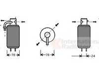 Uscator,aer conditionat SEAT AROSA (6H), VW LUPO (6X1, 6E1) - VAN WEZEL 5800D051