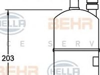 Uscator,aer conditionat VOLVO 850 combi (LW), VOLVO V70 (LV), VOLVO C70 I cupe - HELLA 8FT 351 192-021