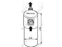 Uscator condensator aer conditionat Audi 80 (8c, B4), A4 (8d2, B5), A6 (4a, C4), A6 (4b2, C5), Cabriolet (8g7, B4), Coupe (89, 8b), Vw Passat (3b2/3b3) Nrf 33081