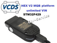 Vagcom Hex V2, VCDS 24.5, ARM STM32F429, unlimited VIN, MQB, update