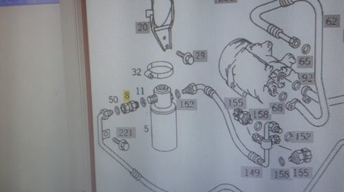 Valva aer condItionat Mercedes Vito / Viano oem A0018302684