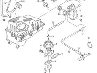 Valva comanda vacuum Volkswagen Golf 3 1.9 TDI 1z 1997 OEM 028906283F