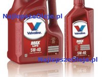 Valvoline maxlife 5w40 pt mot benzina 4L+ 1L